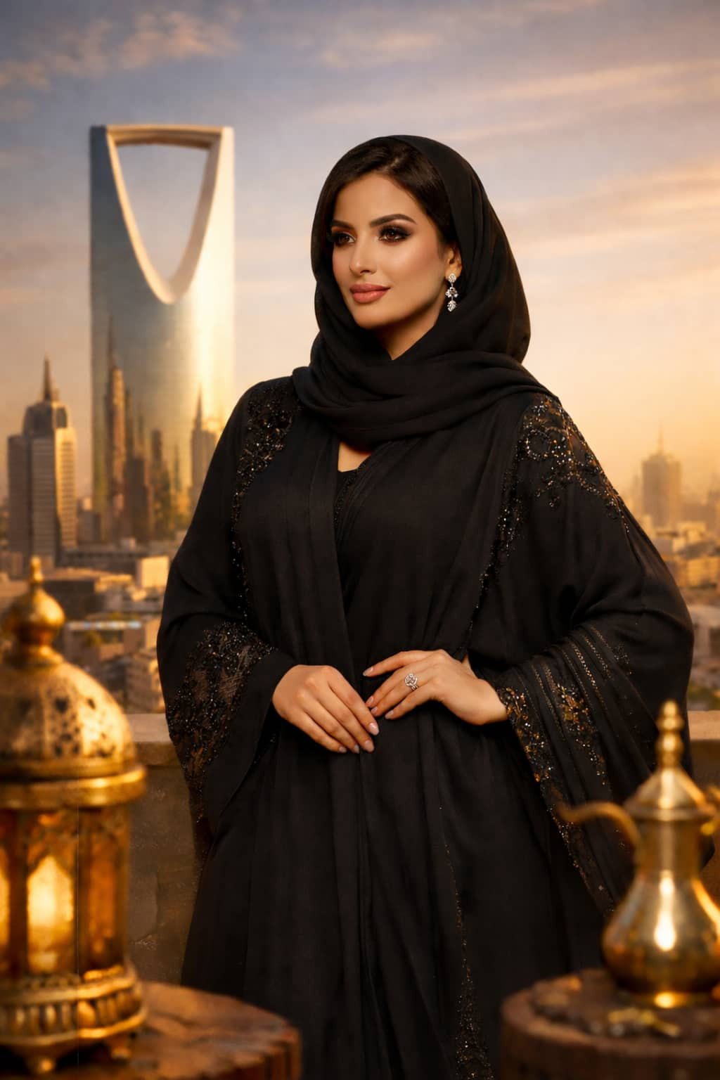 عبايات سوداء فخمة في السعودية تصاميم عصرية تناسب ذوقك الراقي