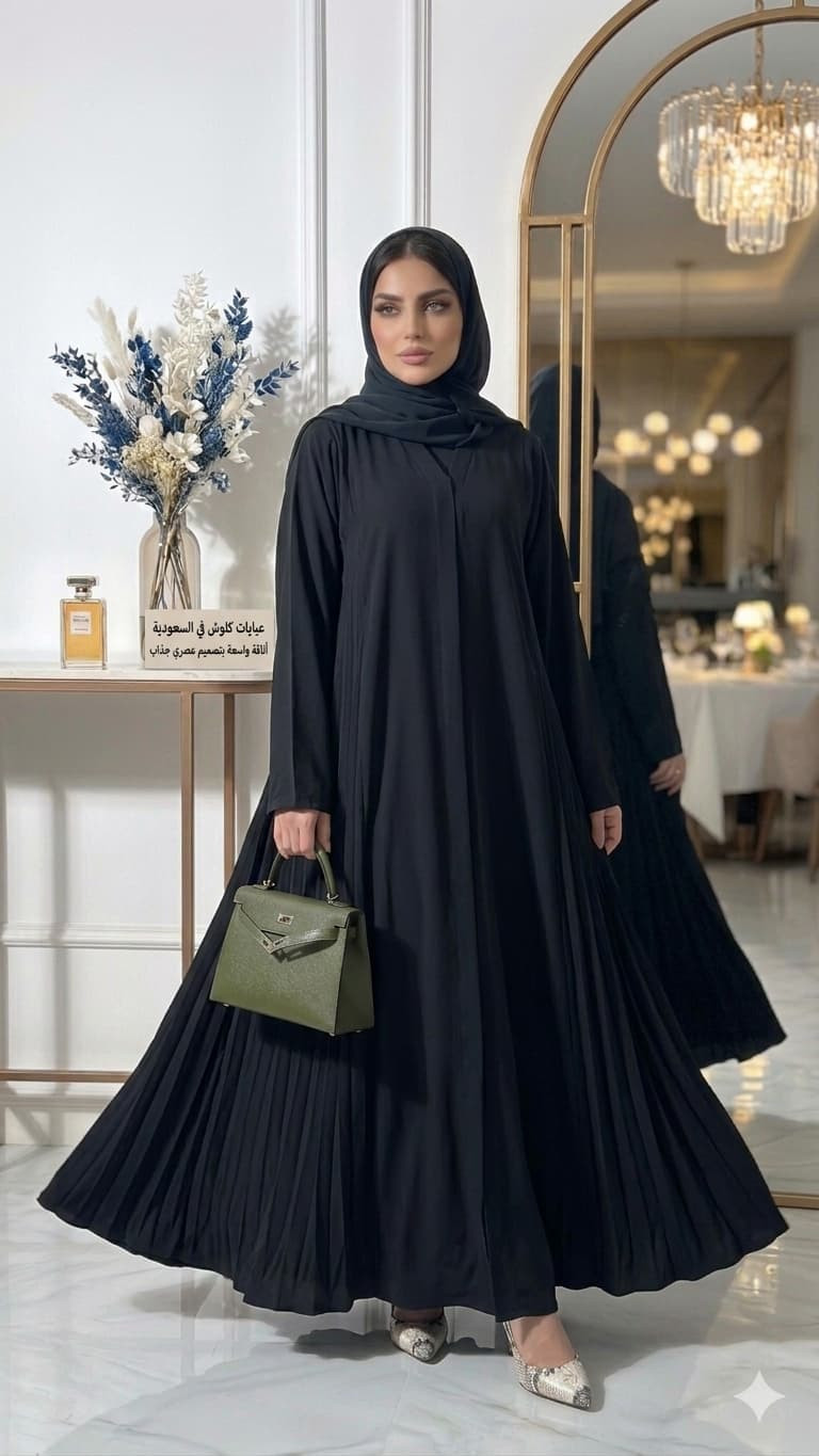 عبايات كلوش في السعودية: أناقة واسعة بتصميم عصري جذاب